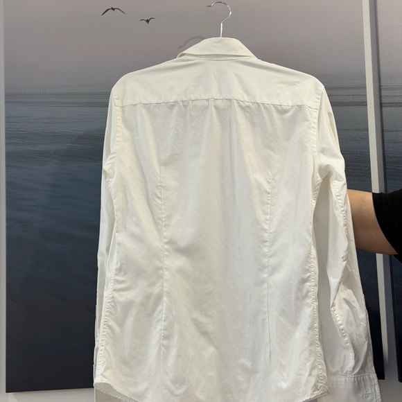 Mango Elegant Ivory Dress Shirt - Picture 2 of 3